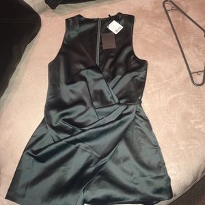 NBD REVOLVE silk romper